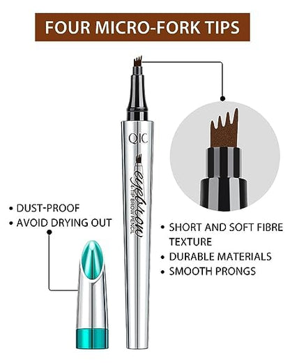 Eyebrow Pencil - Eyebrow Microblading Pen - Liquid Waterproof - Dark Brown