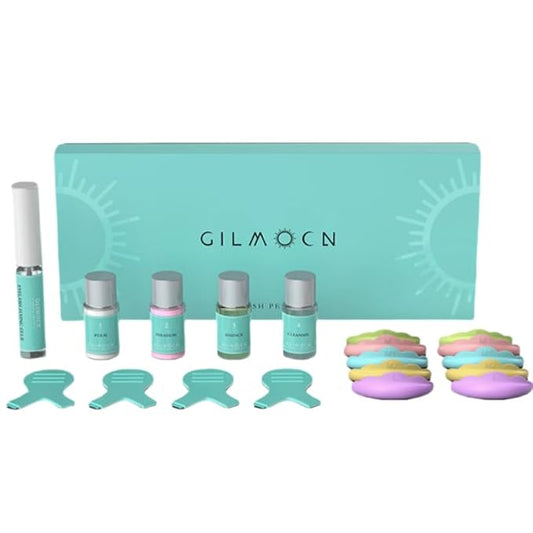 Glimocn Lash Lift Kit Eyelash Curl Cysteine Fast Perm Extension Lamination Setting Lotion Cream Eyelash Serum Gel Glue Rods Pads Tools Salon Eyeliner