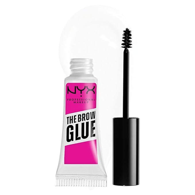 NYX Brow Glue Extreme Hold Clear Brow Gel & wet n wild Dual Pencil Sharpener for Eyeliner Pencils