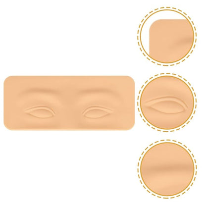 Silicone Eyebrow Tattoo Practice Skin 2Pcs Microblading Fake Makeup Skin Sheets Eyebrow Model Eyeliner Tattoos Latex Skin for Beginners