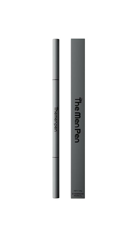 The Men Pen-Waterproof Eyebrow & Beard Filling Pen for Men | Microblading Effect | Waterproof, Sweatproof | Beard & Mustache Hair Darkener | 1 Ounce | Grey