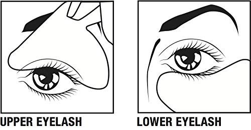 Original CreaLash Eye Shadow & Mascara Applicator - Upper & Lower Eyelash Tool for Applying Makeup - Helps Shield Face, Skin From Smears - 1 Reusable Purple Stencil, 6 Disposable Gray