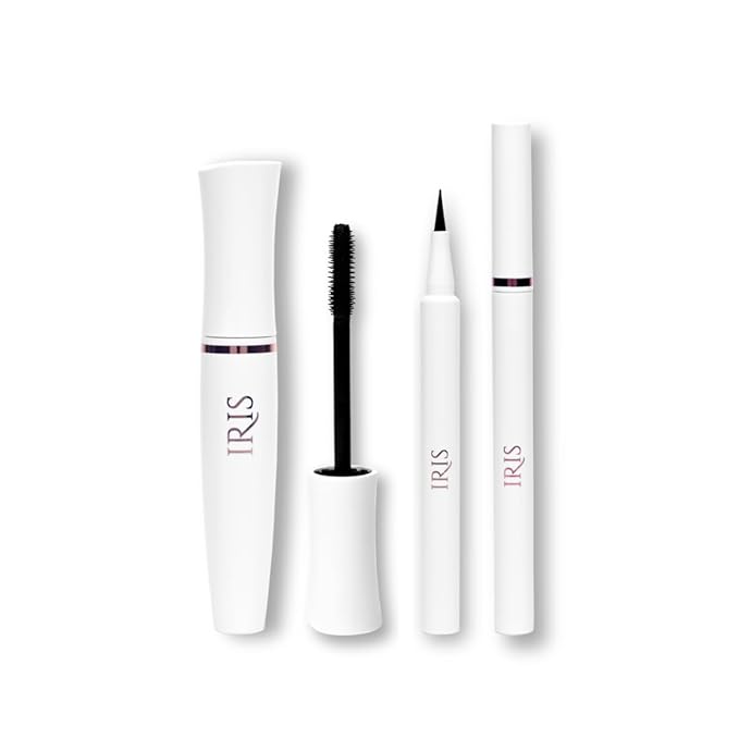 IRIS ALL EYES ON ME | MASCARA & EYELINER | SMUDGE PROOF | EASY APPLICATION | LONG LASTING STAYS UPTO 24 HOURS | VEGAN | CRUELTY FREE | BLACK (COMBO)