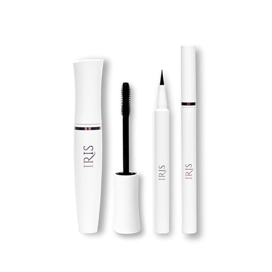 IRIS ALL EYES ON ME | MASCARA & EYELINER | SMUDGE PROOF | EASY APPLICATION | LONG LASTING STAYS UPTO 24 HOURS | VEGAN | CRUELTY FREE | BLACK (COMBO)