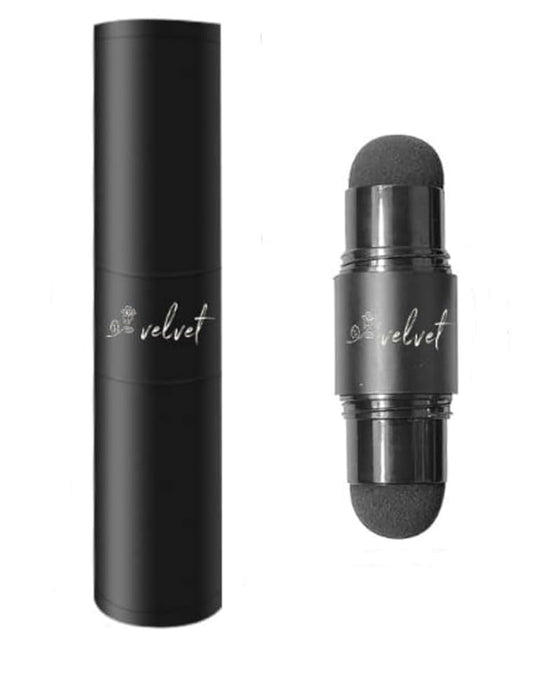 VELVET Double Sided Eyebrow Stamp and Stencil Kit Medium Brown and Light Brown