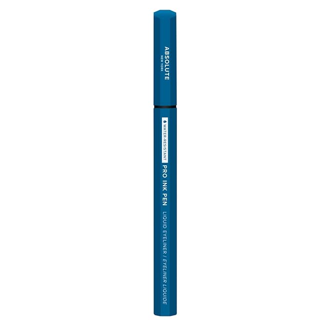 Absolute New York Pro Ink Eyeliner; Rich and Fluid, Effortlessly Glides a Flake, Smudge and Transfer-Resistant Vegan Formula (MEIP04 Ocean Blue)