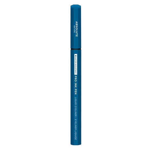 Absolute New York Pro Ink Eyeliner; Rich and Fluid, Effortlessly Glides a Flake, Smudge and Transfer-Resistant Vegan Formula (MEIP04 Ocean Blue)