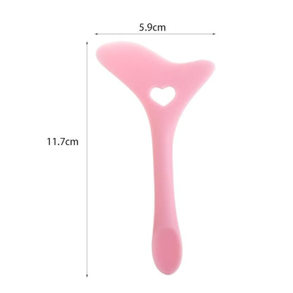 Pokinge 4Pcs Eyeliner Stencils, Silicone Eyeliner Quick Eye Makeup Tool Resusable Silicone Eyeliner Tool Mascara & Eyeliner Shield Makeup Tool for Beginners