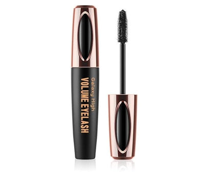 4D Silk Fiber Eyelash Mascara, Waterproof & Long-Lasting Mascara Black Volume