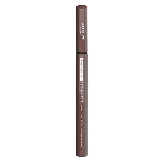 Absolute New York Pro Ink Eyeliner; Rich and Fluid, Effortlessly Glides a Flake, Smudge and Transfer-Resistant Vegan Formula (MEIP03 Dark Brown)