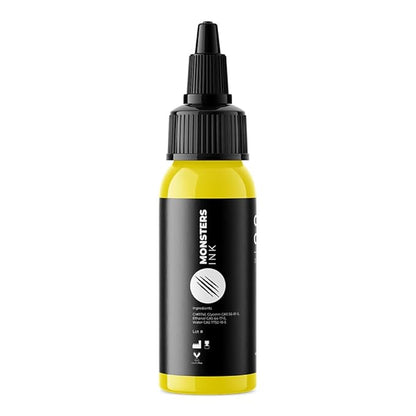Yellow Tattoo Ink 30ml Monsters Ink Citrus Crawler Canary Yellow Tattoo Ink Yellow Coloured Ink (Citrus Crawler, 1oz)