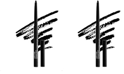wet n wild Mega Last Breakup Proof Eyeliner, Quick Drying, Waterproof, 16-Hour Wear - Cruelty-Free & Vegan - Black (Pack of 2)