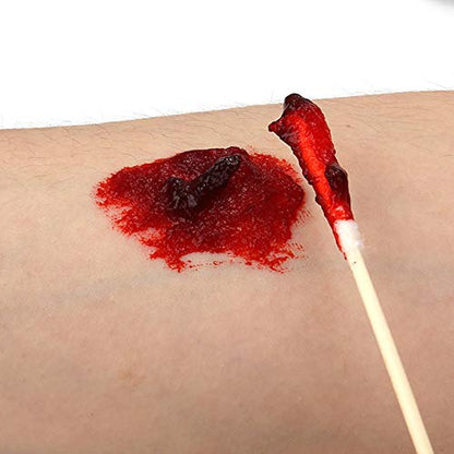 Sfx Makeup Kit Halloween Party Stage Special Effects Makeup Wax Kit, Fake Wound Moudling Scar Wax Nude Color Putty (1.6 Oz), Scab Blood Gel(1.06Oz), Stipple Sponge, Spatula Tool