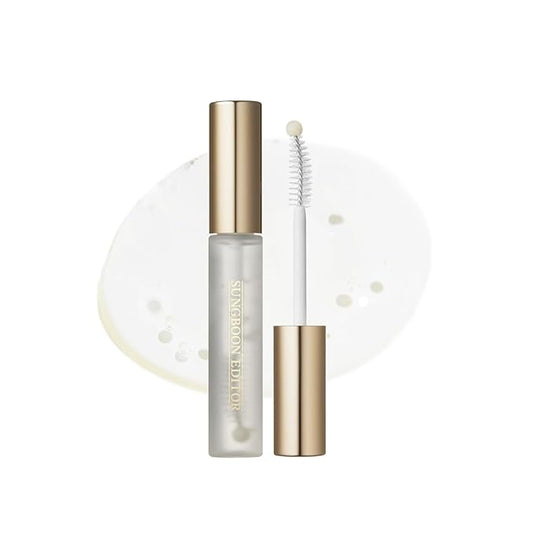 SUNGBOON EDITOR Triple Active Eyelash Serum | Strengthens and Nourishes Weak,Damaged Lashes | C-Curl Brush and Ball Tip Design | Gentle, Tear-Like pH for Daily Use | Korean Eyelash Care Serum