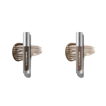 WUNDERBROW Waterproof Eyebrow Gel Bundle with Black/Brown and Brunette Shades, Vegan and Cruelty-Free