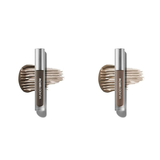 WUNDERBROW Waterproof Eyebrow Gel Bundle with Black/Brown and Brunette Shades, Vegan and Cruelty-Free