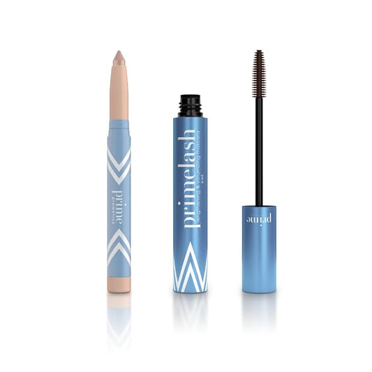 Ultimate PrimeLash Mascara and PrimeEyes Brightener Duo – Brown Primelash Mascara & PrimeEyes Estrella Eye Brightener