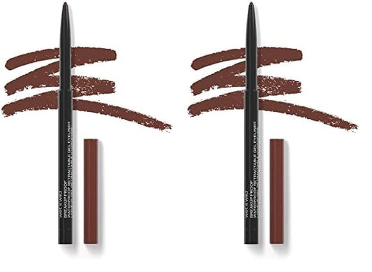 wet n wild Breakup Proof Gel Eyeliner - Retractable, Waterproof, Smudge-Resistant - Cruelty-Free & Vegan - Brick Brown (Pack of 2)