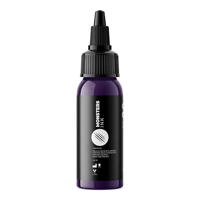 Purple Tattoo Ink by Monsters Ink Tattoo, Gorgon Grape Purple Tattoo Ink 30ml