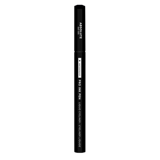 Absolute New York Pro Ink Eyeliner; Rich and Fluid, Effortlessly Glides a Flake, Smudge and Transfer-Resistant Vegan Formula (MEIP01 Jet Black)