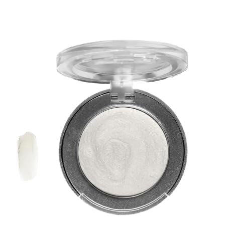 Cream Eyeshadow | Natural Organic Eye Makeup, Richly Pigmented Creme Eyeshadow For Women (White Satin Shimmer)