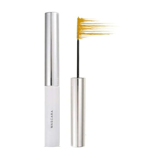 GL-Turelifes Yellow Mascara Colorful Fiber Charming Longlasting Mascara, Thick & Long Eyelash Waterproof and Smudge-proof Eyes Makeup (Yellow)
