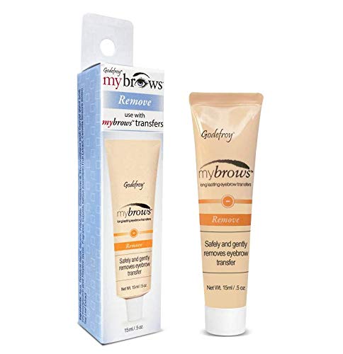 Godefroy Mybrows Temporary Tattoo Adhesive Removal Solution for Temporary Tattoos, Eyebrow Transfers, & Brow Stamps, .5 Oz