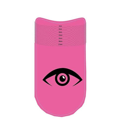 Pink Eyelash Ruler,Eyelashes Stencils Ruler for Measure Eyelashes Lash Measuring Tool Beauty Tools Professional Eyelashes Stencils Rulers Symmetry Curling Degree Rulers Eyeshadow Bases and Primers