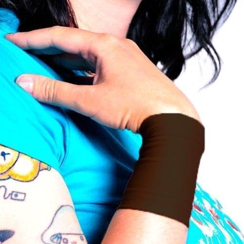 Tat2X Ink Armor Premium Wrist 3" Tattoo Cover Up Sleeve - Super Comfy - U.S. Made(single wrist cover sleeve)