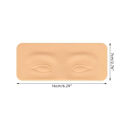 Tattoo Practice Skin for Eyebrows Eyeliner 3D Permanent Makeup Silicone Fake Skin Microblading Supplies for Beginners and Experienced Artists