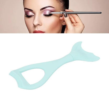 Silicone Stencil Makeup, Mascara Guard Upper Lower Eye Tape Lash Mascara Guard Applicator Eyelash Comb Cosmetic Tool,Detachable (Green)