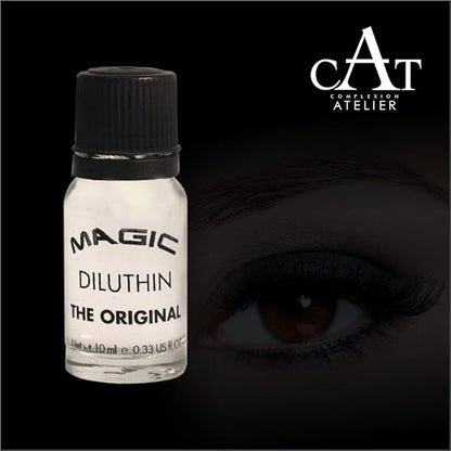 The Original Magic CAT Diluthin For Dried Make Up Gel Products Eyeliner Cream Eye Shadow Recover