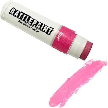 EyeBlack BattlePaint – Bright Colored Under Eye Black Grease for Pro Athletes and Super Fans – Baseball, Softball, Football – 1 Stick – Pink
