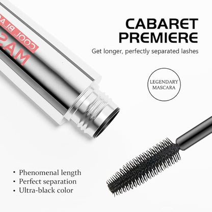 2025 New My Amazing Lashes Mascara,Stunning Volume and Length,Waterproof Black Long and Curly,4D Silk Fiber Lash Mascara with New Silicone Brush Head(Black-1PC, 1PC)