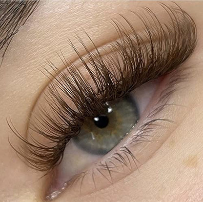 Volume Eyelash Extensions Brown 0.07mm D Curl Color Lashes 15-20mm Mixed Tray Rapid Blooming 3D 4D 5D 6D 8D 10D Russian Volume Lashes Extensions by FADVAN (Brown 0.07-D, 15-20mm)
