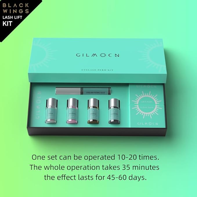 Glimocn Lash Lift Kit Eyelash Curl Cysteine Fast Perm Extension Lamination Setting Lotion Cream Eyelash Serum Gel Glue Rods Pads Tools Salon Eyeliner