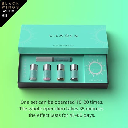 Glimocn Lash Lift Kit Eyelash Curl Cysteine Fast Perm Extension Lamination Setting Lotion Cream Eyelash Serum Gel Glue Rods Pads Tools Salon Eyeliner