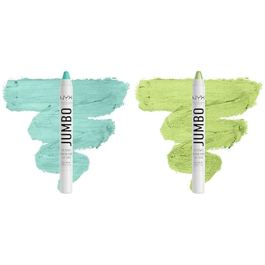 NYX PROFESSIONAL MAKEUP Jumbo Eye Pencil Bundle - Macaroon (Mint) & Matcha (Green)
