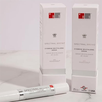 DS Labs Spectral.BROW Advanced Eyebrow Enhancing Serum - Fuller & Thicker Brows, Retinol, Azelaic Acid & Hyaluronic Acid, Paraben, Sulfate & Cruelty-Free