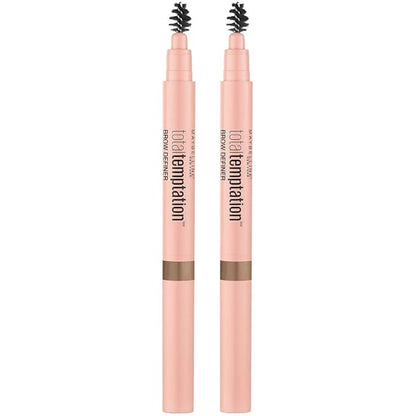 Maybelline Total Temptation Eyebrow Definer Pencil, Blonde, 2 Count