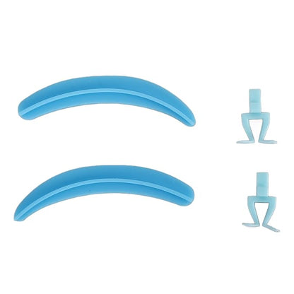 Eyelash Separator, Silicone Lash Extension Tool for Beginners Professional, Washable Reusable, Efficient Isolation Helper with 3 Colors (Blue)