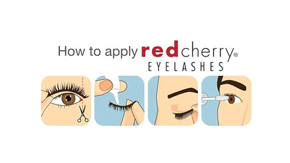 Red Cherry #DW False Eyelashes (Pack of 6 Pairs)