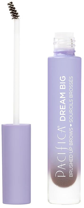 Pacifica Brow Gel (Medium Brown) – Dream Big Brushed Up Brows, Volumizing Tinted Brow Mascara for All-Day Hold, Vegan & Cruelty-Free