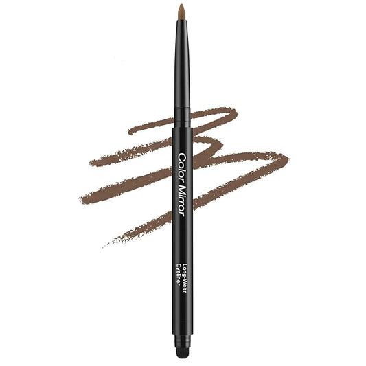 Smudge Proof Eyeliner, Waterproof Retractable Eye liner with Brush, Matte and Shimmer Eyeliner Pencil, Creamy Texture, Long lasting & Smooth(30 Acorn Matte)