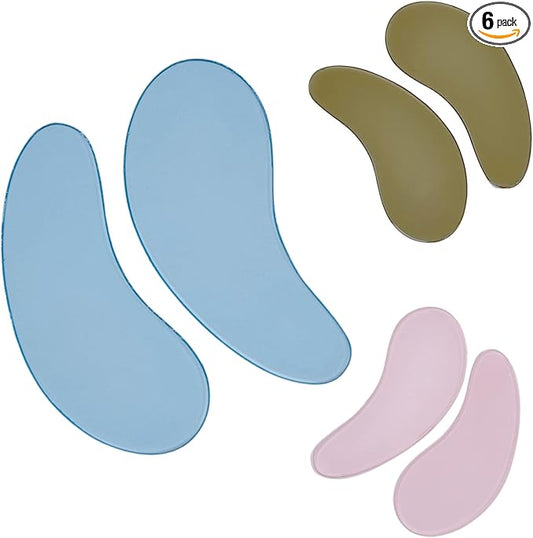 Reusable Lash Lift Cover Silicone Eyelash Separator Sticky Eye Patches for All Skin Anti Tear Eye Pads for Covering Lower Lashes 3 Pair Eye Shield Mask for Lash Lifts & Eyelash Extension Remover