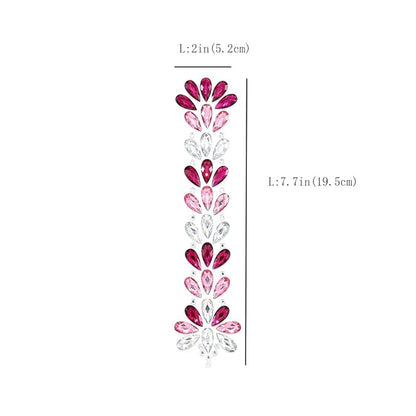 Crystal Face Stickers Tears Rhinestone Self-adhesive Hair Stickers Music Festival Revelry for Women and Girls