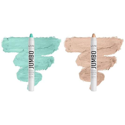 NYX PROFESSIONAL MAKEUP Jumbo Eye Pencil Bundle - Macaroon (Mint) & Frosting (Champagne)