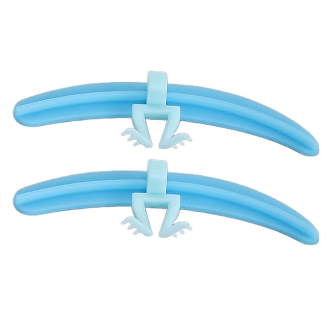 Eyelash Separator, Silicone Lash Extension Tool for Beginners Professional, Washable Reusable, Efficient Isolation Helper with 3 Colors (Blue)