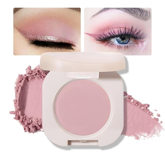 Matte Eyeshadow Palette Makeup for Green Blue Eyes, Matte Nude Pink eyeshadow For Old Women, Holographic Multichrome Cream Iridescent Single Monochrome Eye Shadow Makeup