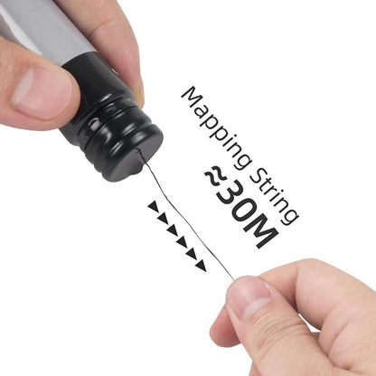30M Length Pre-inked Mapping String Microblading Mapping Tread Measuring Positioning Tools for Eyebrow, lip Permanent Makeup (White)